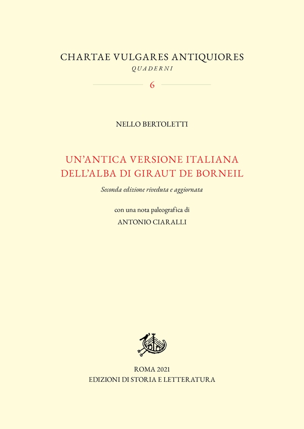 Un'antica versione italiana dell'alba di Giraut de Borneil - Librerie.coop