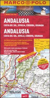 Andalusia, Costa del sole, Siviglia, Cordoba, Granada 1:200.000 - Librerie.coop
