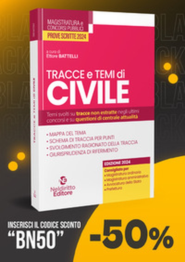 Tracce e temi di civile per il concorso in magistratura 2024 - Librerie.coop Tracce e temi di civile per il concorso in magistratura 2024 - Librerie.coop