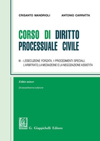 Corso di diritto processuale civile. Ediz. minore - Librerie.coop