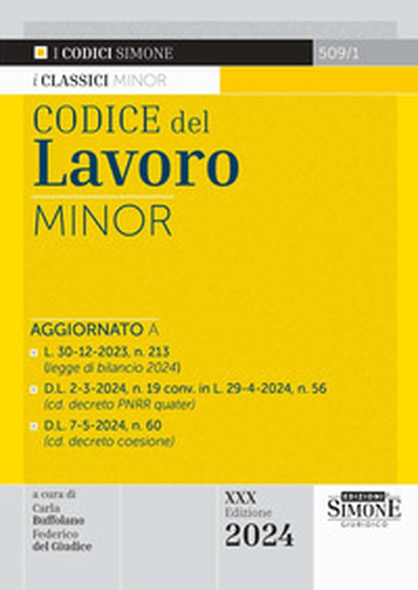 Codice del Lavoro. Ediz. minor - Librerie.coop Codice del Lavoro. Ediz. minor - Librerie.coop