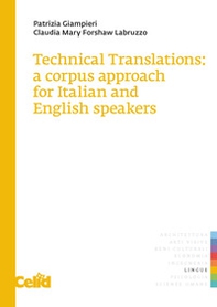 Technical translations: a corpus approach for Italian and English speakers - Librerie.coop