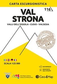 Val Strona. Valli dell'Ossola, Cusio, Valsesia 1:25.000 - Librerie.coop