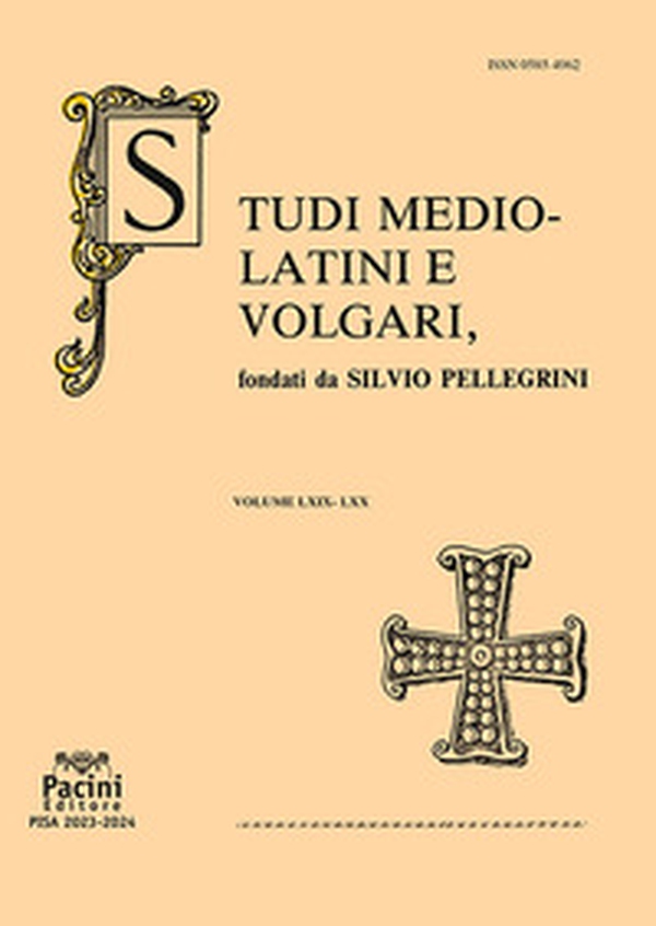 Studi mediolatini e volgari - Vol. 69-70 - Librerie.coop Studi mediolatini e volgari - Vol. 69-70 - Librerie.coop