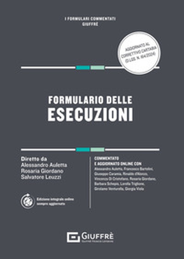 Formulario delle esecuzioni - Librerie.coop Formulario delle esecuzioni - Librerie.coop