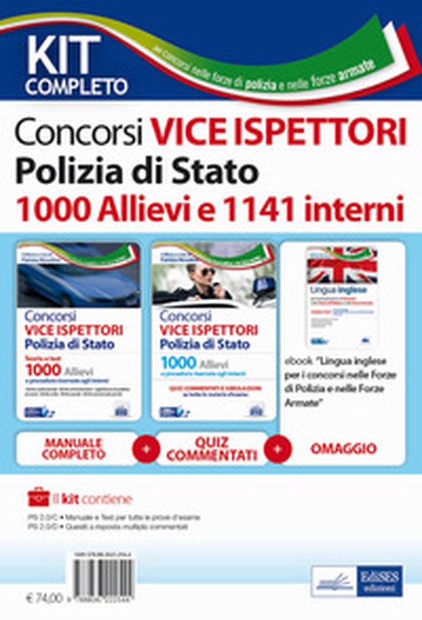 Kit concorsi Vice Ispettori Polizia di Stato. Manuale e quiz commentati per 1000 Allievi e 1141 interni - Librerie.coop Kit concorsi Vice Ispettori Polizia di Stato. Manuale e quiz commentati per 1000 Allievi e 1141 interni - Librerie.coop