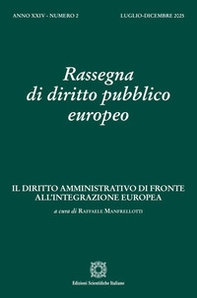 Rassegna di diritto pubblico europeo - Vol. 2 - Librerie.coop