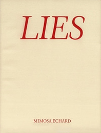 Mimosa Echard. Lies - Librerie.coop