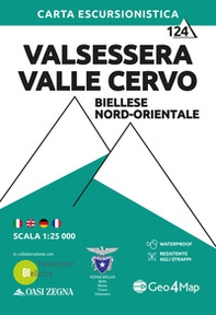 Valsessera Valle Cervo, Biellese nord-orientale. Carta escursionistica 1:25.000 - Librerie.coop