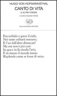Canto di vita e altre poesie - Librerie.coop