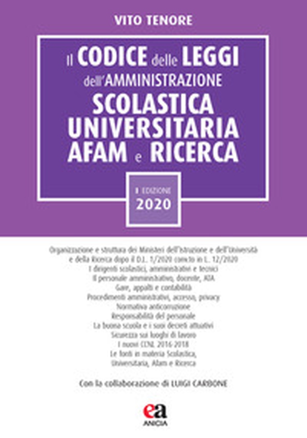 Il codice delle leggi dell'amministrazione scolastica universitaria, AFAM e ricerca - Librerie.coop Il codice delle leggi dell'amministrazione scolastica universitaria, AFAM e ricerca - Librerie.coop
