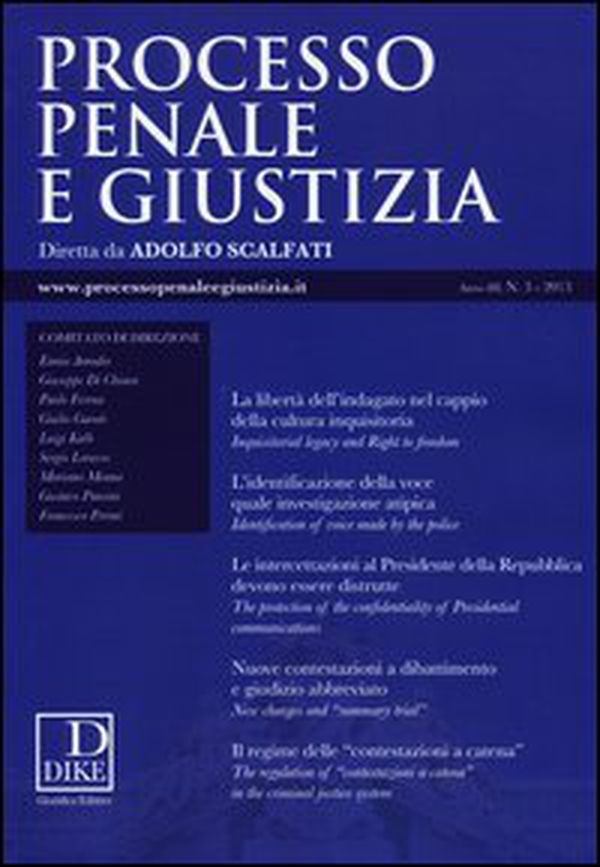Processo penale e giustizia - Vol. 3 - Librerie.coop Processo penale e giustizia - Vol. 3 - Librerie.coop
