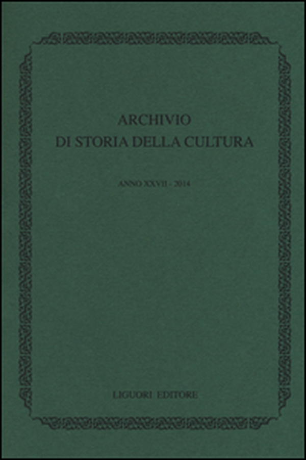 Archivio di storia della cultura (2014) - Librerie.coop Archivio di storia della cultura (2014) - Librerie.coop
