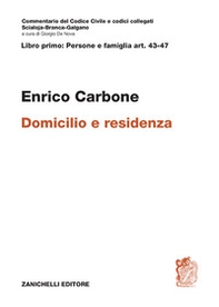 Art. 43-47. Domicilio e residenza - Librerie.coop
