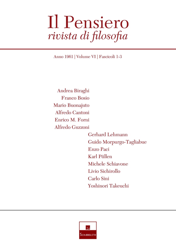 Il Pensiero (1961/1-2) - Librerie.coop Il Pensiero (1961/1-2) - Librerie.coop
