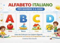 Alfabeto italiano. Libro da colorare con lettere giganti, parole illustrate ed esercizi di pregrafismo dalla A alla Z - Librerie.coop