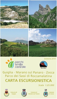 Carta escursionistica Guiglia, Marano sul Panaro, Zocca. Parco dei Sassi di Roccamalatina. Scala 1:25.000 - Librerie.coop