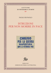 Istruzioni per non morire in pace. Istruzioni - Rivoluzioni - Teatro - Librerie.coop