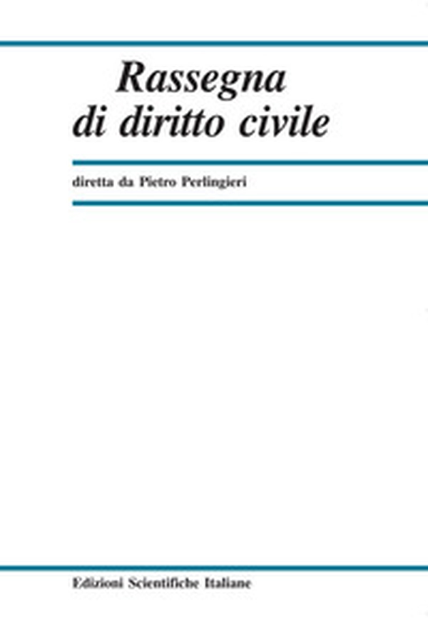 Rassegna di diritto civile - Vol. 1 - Librerie.coop Rassegna di diritto civile - Vol. 1 - Librerie.coop