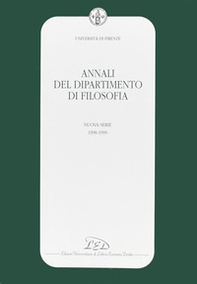 Annali del Dipartimento di filosofia dell'Università degli studi di Firenze. Nuova serie (1998-1999) - Librerie.coop