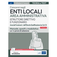 Concorsi Enti Locali Area Amministrativa Istruttore direttivo e Funzionario - Aree dei Funzionari e dell'Elevata Qualificazione (ex cat. D) - Librerie.coop