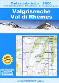 Valgrisenche, Val di Rhêmes. Carta scialpinistica 1:25.000 - Librerie.coop