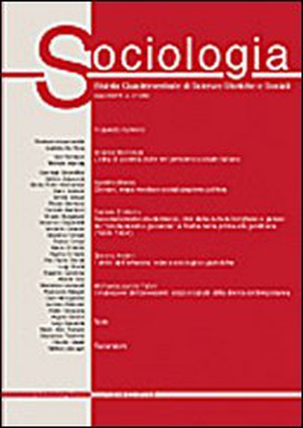 Sociologia. Rivista quadrimestrale di scienze storiche e sociali - Vol. 3 - Librerie.coop Sociologia. Rivista quadrimestrale di scienze storiche e sociali - Vol. 3 - Librerie.coop