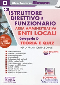 Istruttore direttivo e funzionario area amministrativa enti locali. Categoria D. Teoria e quiz per la prova scritta e orale - Librerie.coop Istruttore direttivo e funzionario area amministrativa enti locali. Categoria D. Teoria e quiz per la prova scritta e orale - Librerie.coop