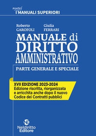 Manuale di diritto amministrativo. Parte generale e speciale - Librerie.coop