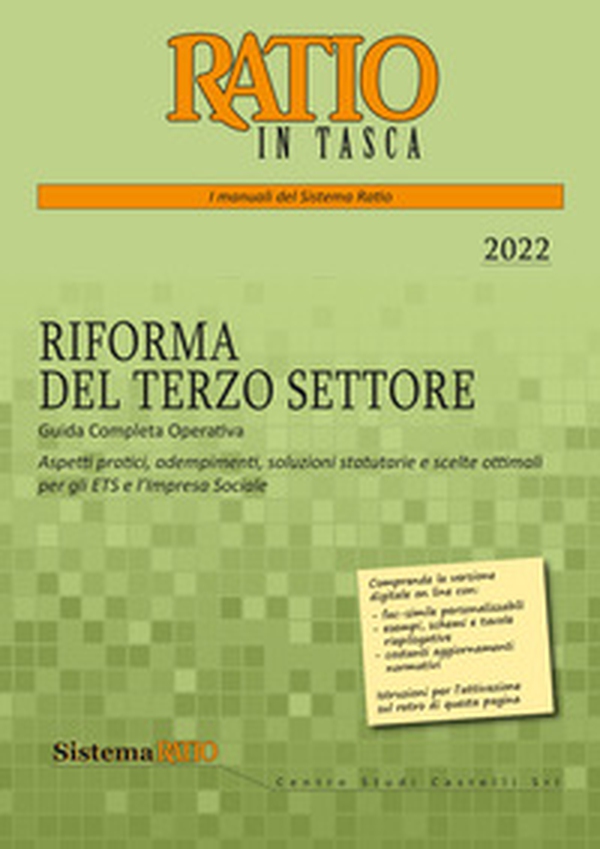 La riforma del terzo settore. Guida completa operativa. Aspetti pratici, adempimenti, soluzioni statutarie e scelte ottimali per gli ETS e l'impresa sociale - Librerie.coop La riforma del terzo settore. Guida completa operativa. Aspetti pratici, adempimenti, soluzioni statutarie e scelte ottimali per gli ETS e l'impresa sociale - Librerie.coop