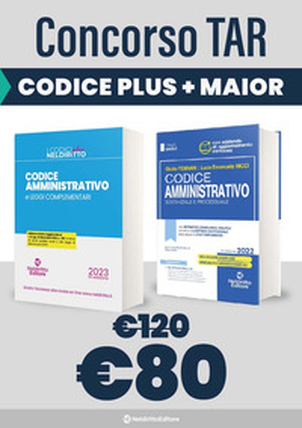 Kit TAR 2023: Codice Amministrativo Plus-Codice amministrativo sostanziale e processuale - Librerie.coop Kit TAR 2023: Codice Amministrativo Plus-Codice amministrativo sostanziale e processuale - Librerie.coop