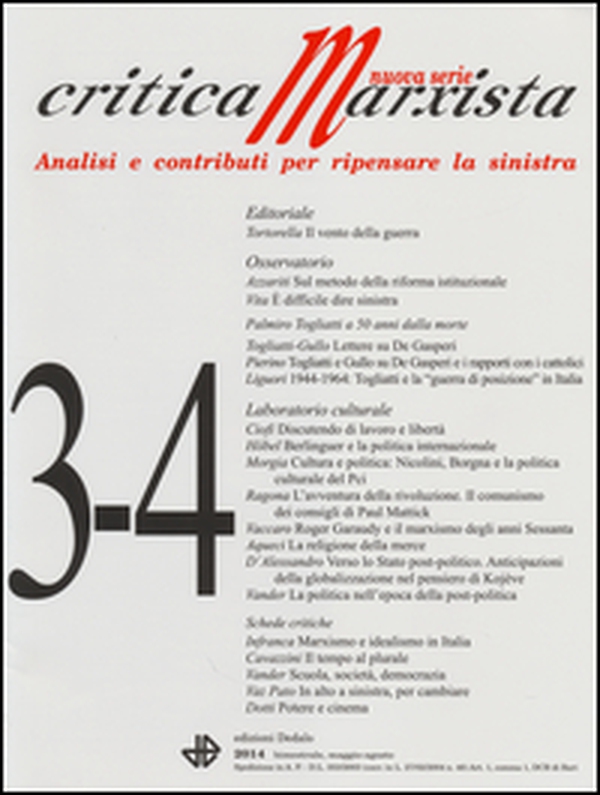 Critica marxista (2014) vol. 3-4 - Librerie.coop Critica marxista (2014) vol. 3-4 - Librerie.coop