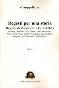 Regesti per una storia - Vol. 4 - Librerie.coop Regesti per una storia - Vol. 4 - Librerie.coop
