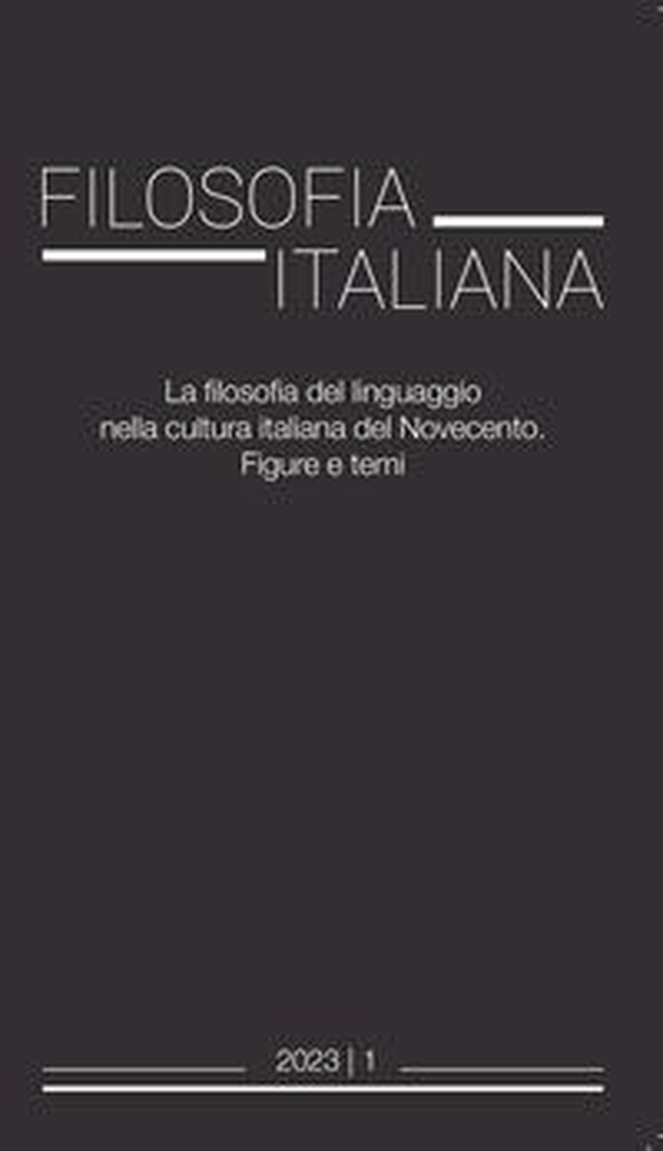 Filosofia italiana - Vol. 1 - Librerie.coop Filosofia italiana - Vol. 1 - Librerie.coop