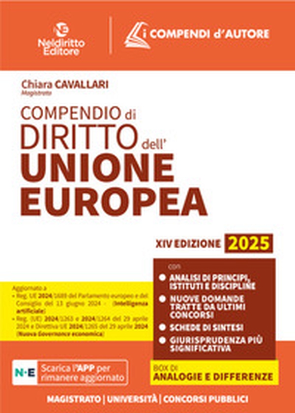 Compendio di diritto dell'Unione Europea - Librerie.coop Compendio di diritto dell'Unione Europea - Librerie.coop