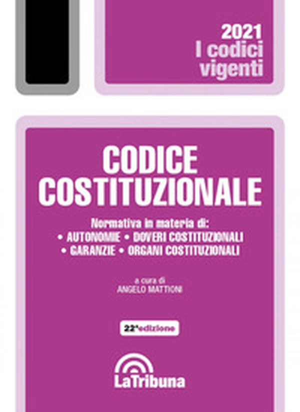 Codice costituzionale - Librerie.coop Codice costituzionale - Librerie.coop