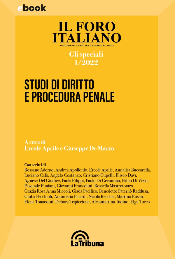 Studi di diritto e procedura penale - Librerie.coop Studi di diritto e procedura penale - Librerie.coop