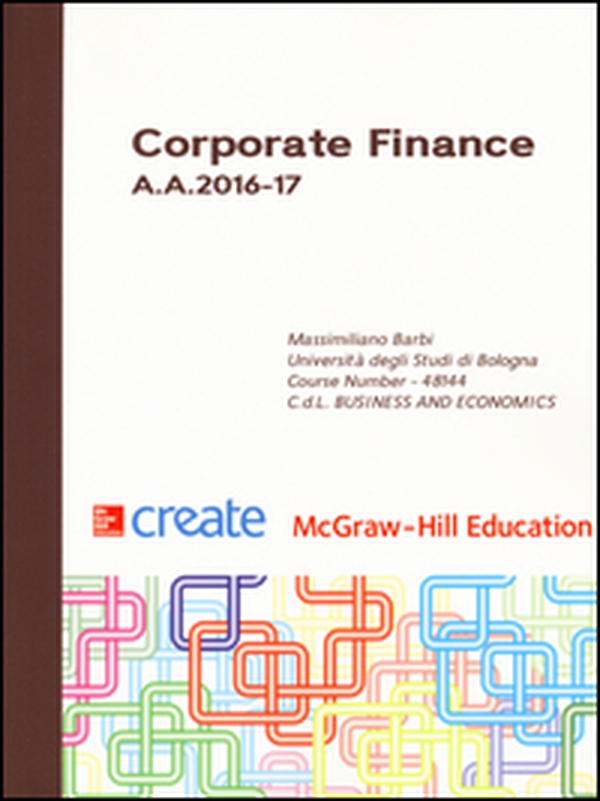 Corporate finance A. A. 2016-17 - Librerie.coop Corporate finance A. A. 2016-17 - Librerie.coop