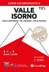 112 Valle Isorno. Valle Antigorio, Val Vigezzo, Valle Maggia. Carta escursionistica 1:25.000 - Vol. 12 - Librerie.coop