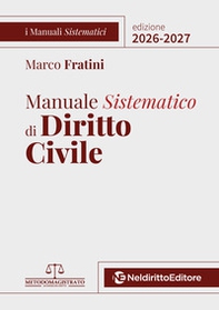 Manuale sistematico di diritto civile 2026-2027 - Librerie.coop