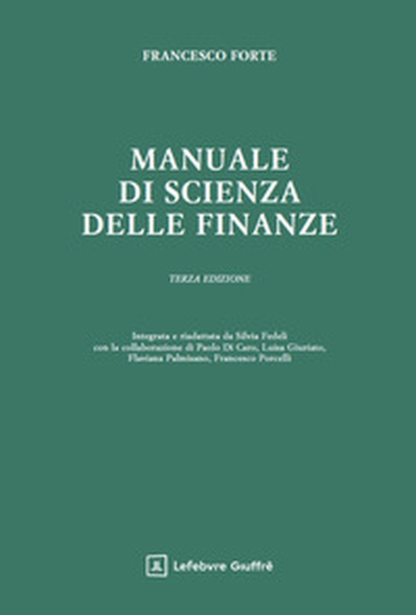 Manuale di scienza delle finanze - Librerie.coop Manuale di scienza delle finanze - Librerie.coop