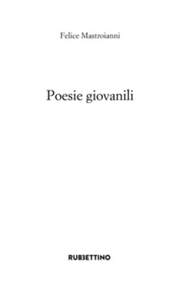 Poesie giovanili - Librerie.coop Poesie giovanili - Librerie.coop