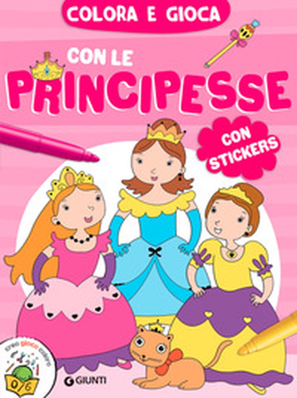 Colora e gioca con le principesse. Con adesivi - Librerie.coop Colora e gioca con le principesse. Con adesivi - Librerie.coop