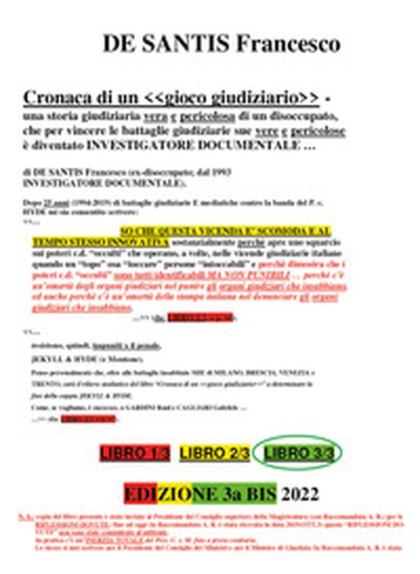 Cronaca di un «gioco giudiziario» - Librerie.coop Cronaca di un «gioco giudiziario» - Librerie.coop