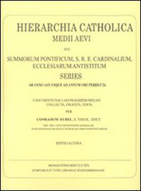 Hierarchia catholica - Vol. 2 - Librerie.coop Hierarchia catholica - Vol. 2 - Librerie.coop