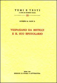 Vespasiano da Bisticci e il suo epistolario - Librerie.coop