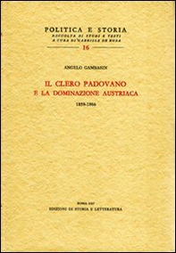 Il clero padovano e la dominazione austriaca (1859-1866) - Librerie.coop