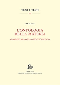 L'ontologia della materia. Giordano Bruno tra Otto e Novecento - Librerie.coop