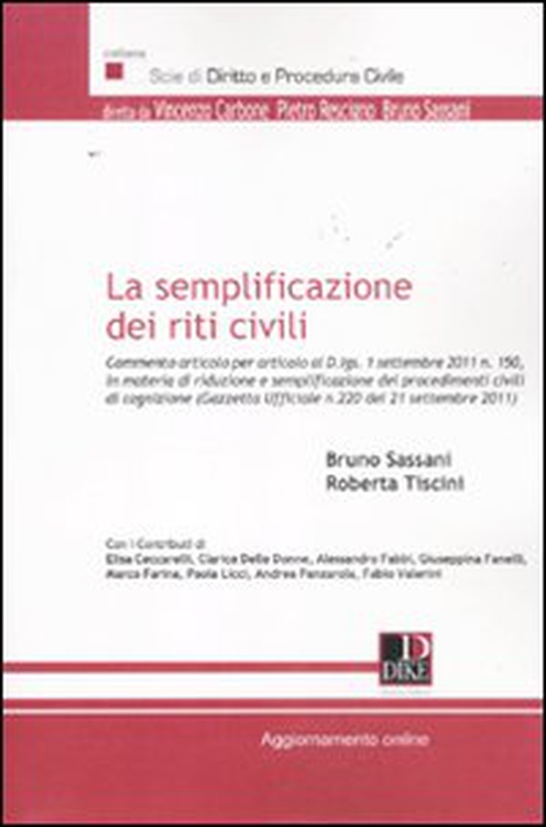 La semplificazione dei riti civili - Librerie.coop La semplificazione dei riti civili - Librerie.coop