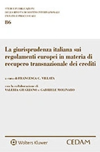 La giurisprudenza italiana sui regolamenti europei in materia di recupero transnazionale dei crediti - Librerie.coop
